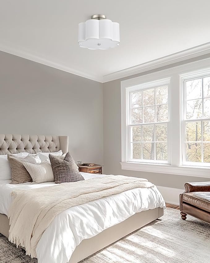 Semi Flush Mount Ceiling Lights, 3-Light 13" Ceiling Light Fixtures