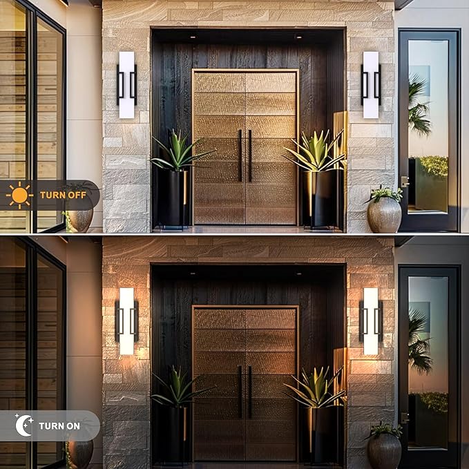 Hyunbae LED Wall Sconce Lights, Waterproof Porch Lamp