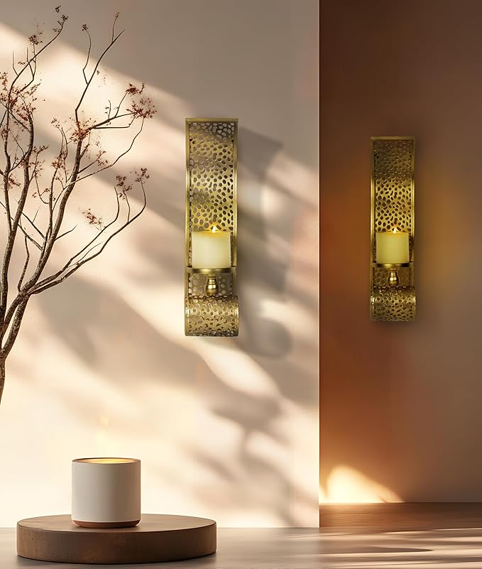 Gold Candle Sconces