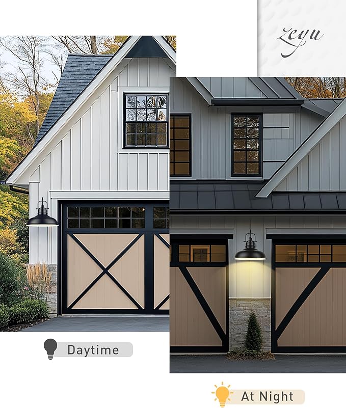 zeyu Black Barn Light, Modern Outdoor Wall Light Fixtures, Barn Light