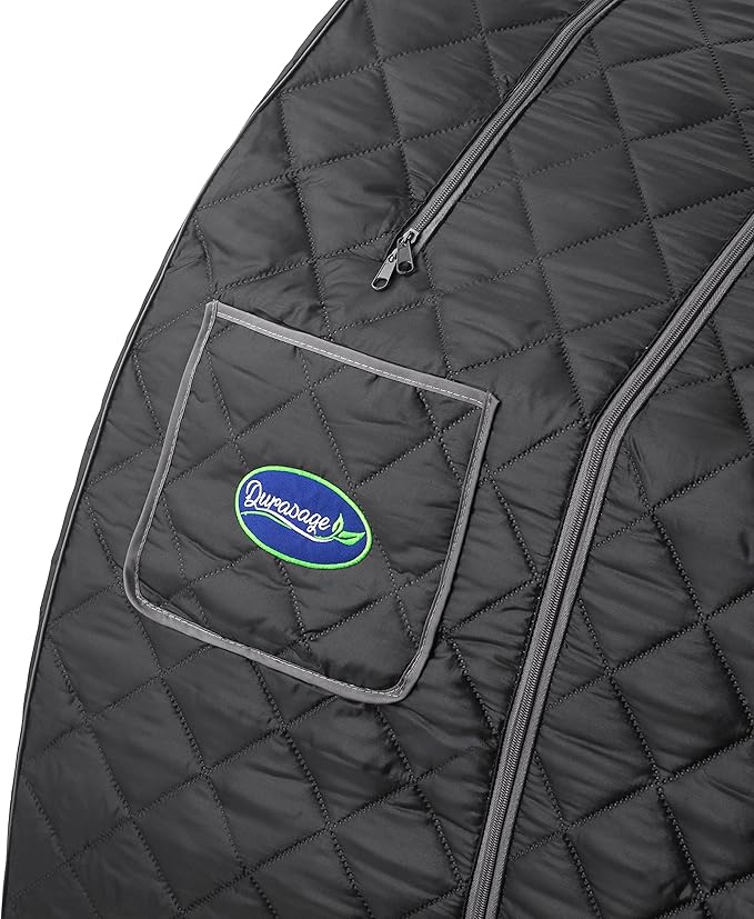 Durasage Lightweight Portable Personal Steam Sauna Spa for Relaxation at Home, 60 Minute Timer, 800 Watt Steam Generator, Chair Included (Black)