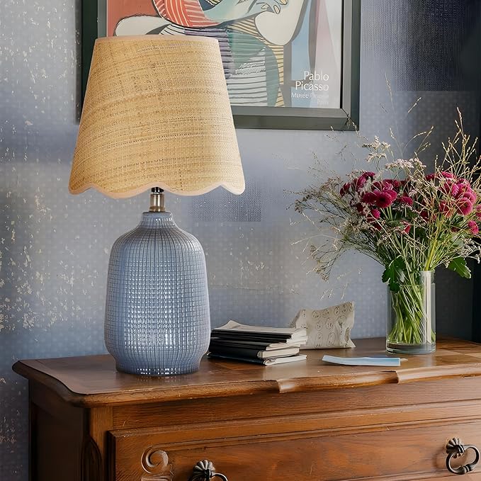 Pia Ricco 19" Modern Ceramic Table Lamp