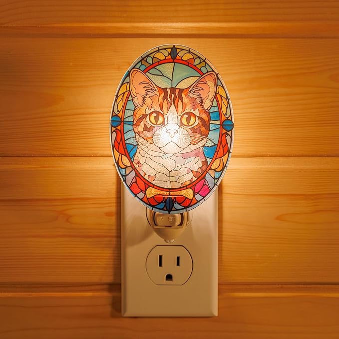 Cat Night Light Tabby Made