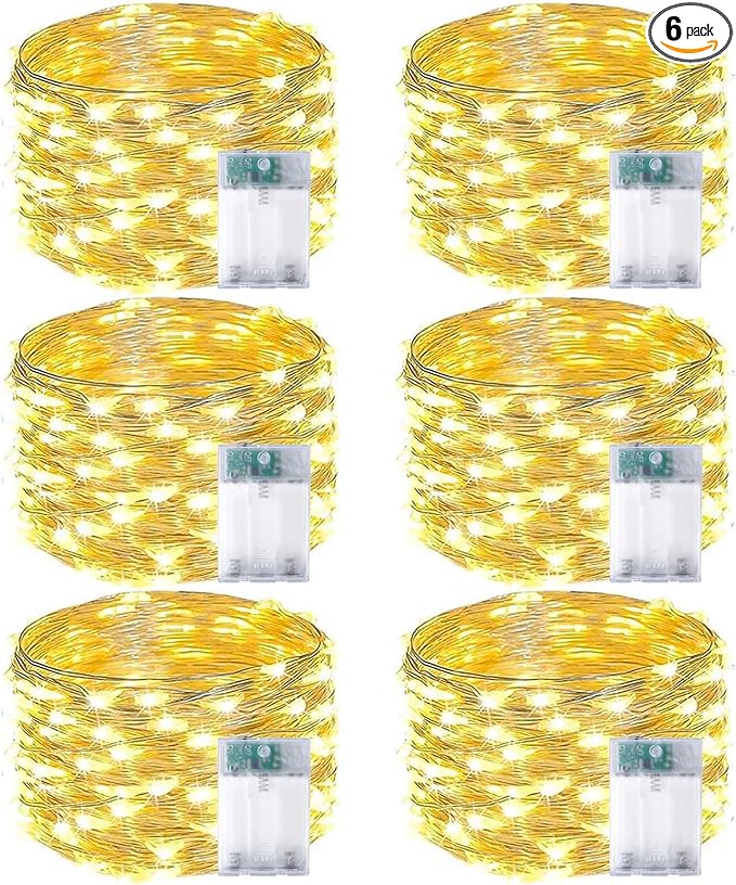 6-Pack Fairy Lights Battery Operated