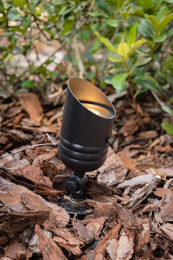 VOLT Fat Boy 12V Brass Outdoor Spotlight