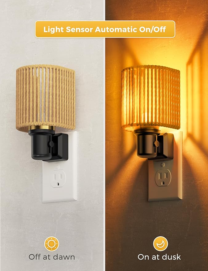 L LOHAS LED Night Lights Plug into Wall, Dimmable Night Light