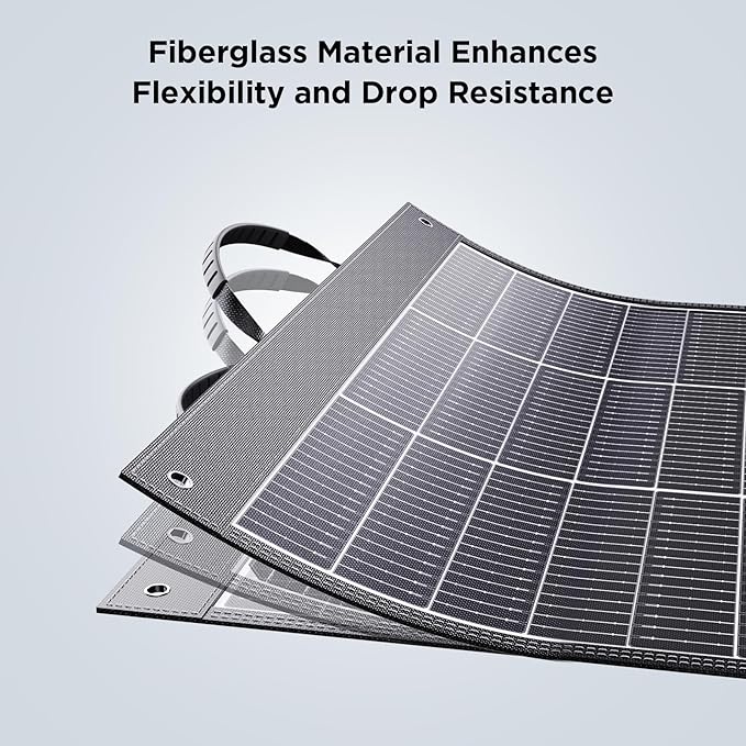 N-Type 16BB 100 Watt Portable Solar Panel for Power Station,RV Essentials, Ultralight Foldable Solar Charger with 25% High Efficiency IP67 Waterproof 2 Kickstands for Camping RV Trip