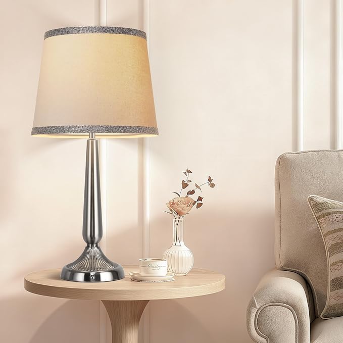 PARTPHONER Cordless Table Lamp, 5000mAh Battery Rechargeable Touch Lamp