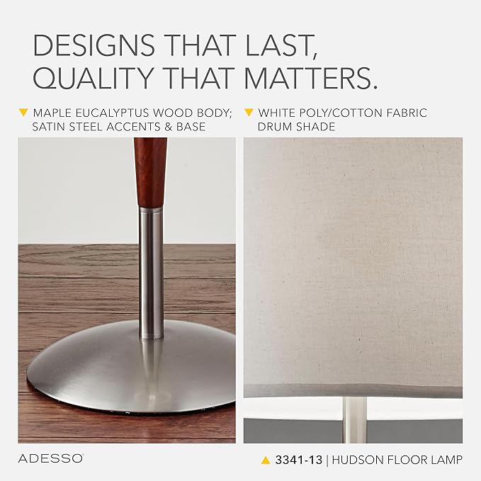 Adesso Hudson Floor Lamp