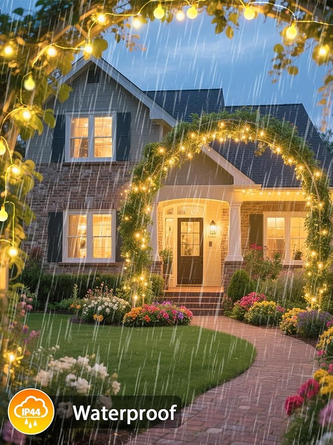 2025 New Connectable 43FT Smart Voice Controlled Christmas String Lights Indoor