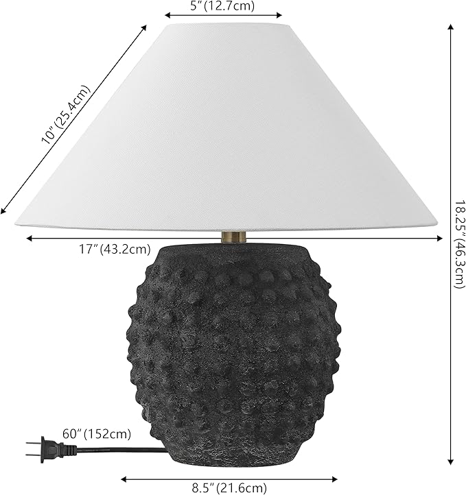 JONATHAN Y JYL5601A-SET2 Effie 18.25" Minimalist Scandinavian Ceramic/Iron