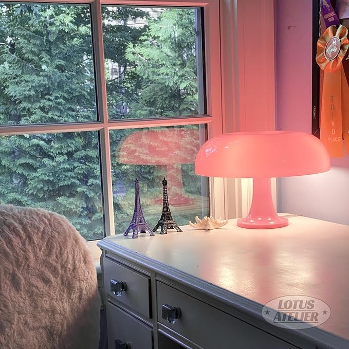 Lotus Atelier Light Pink Mushroom Lamp