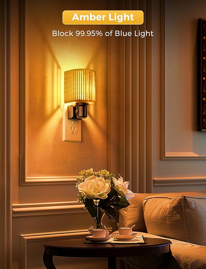 L LOHAS LED Night Lights Plug into Wall, Dimmable Night Light