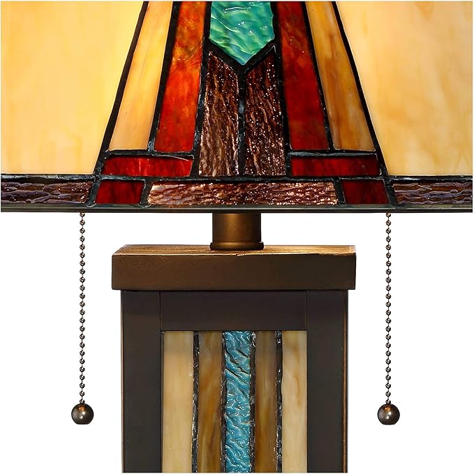 Robert Louis Tiffany Ranier Mission Tiffany Style Table Lamp