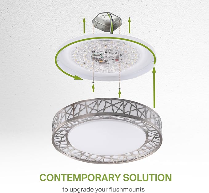 ASD 12 Inch Smart RGBW Flush Mount Ceiling Light