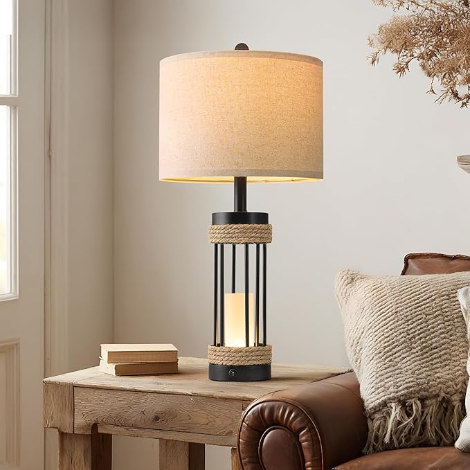 OYEARS 25" Table Lamps Set of 2