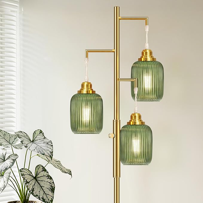 Rottogoon Dimmable Gold Floor Lamp
