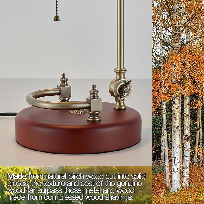 Bankers Lamp, Traditional White Desk Lamp