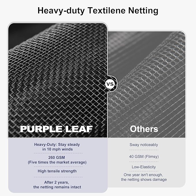 PURPLE LEAF 10' x 13' Outdoor Hardtop Gazebo Canopy Outside Metal Roof Heavy Duty Permanent Pavilion