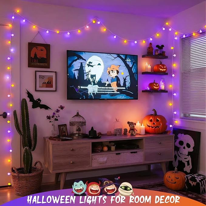 JMEXSUSS 100 LED Globe String Lights Indoor Plug in
