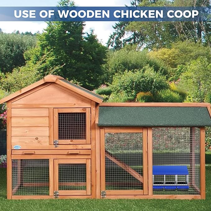 Chicken Nesting Boxes, Metal Rollaway Chicken Nest Box with Rollout Egg Collection, Removable Tray & Nesting Pads, Egg Laying Box for Chicken Coop Hens, Wall Mount or Standing, 3 Compartments, Blue
