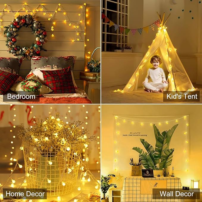 Minetom Globe String Lights