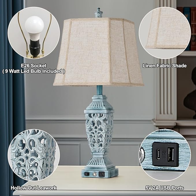 AIDENOEY Farmhouses Table Lamp