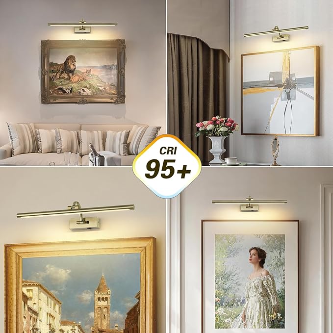 Wireless Picture Lights Rechargeable Gallery Lighting Battery Picture Frame