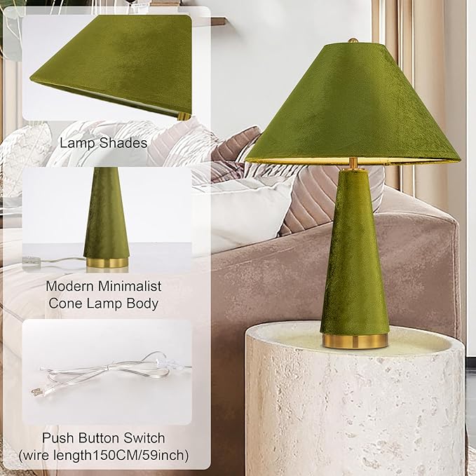 TOCHIC Table Lamp for Bedroom, Table Lamp