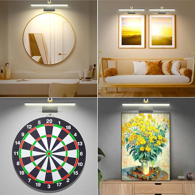 Picture Light, Picture Lights for Wall Cordless, Battery Wall Lights for