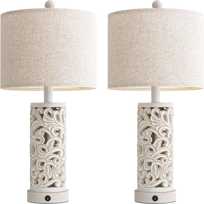 OYEARS 22'' Table Lamp Set of 2