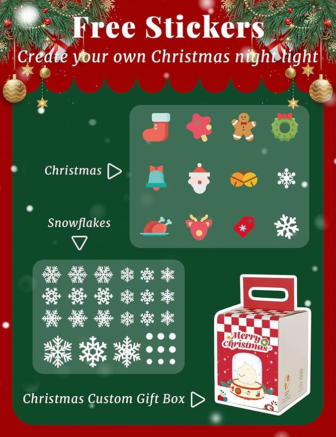 Christmas Night Light Music Box
