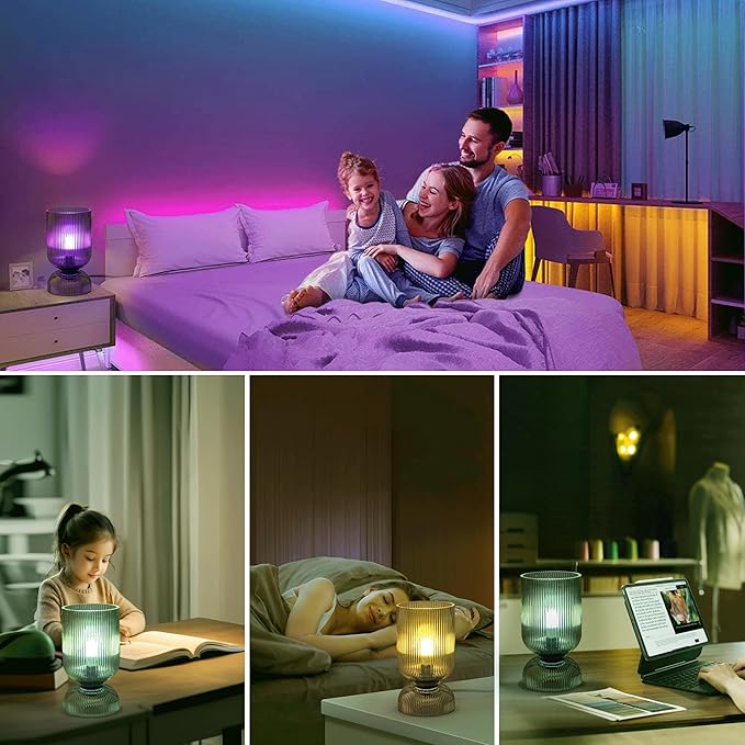 Modern RGB Glass Table Lamp