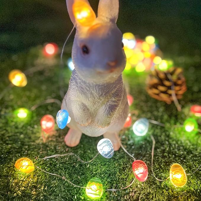 Easter Decorations Easter Egg Lights, Pastel Fairy Lights Battery Operated