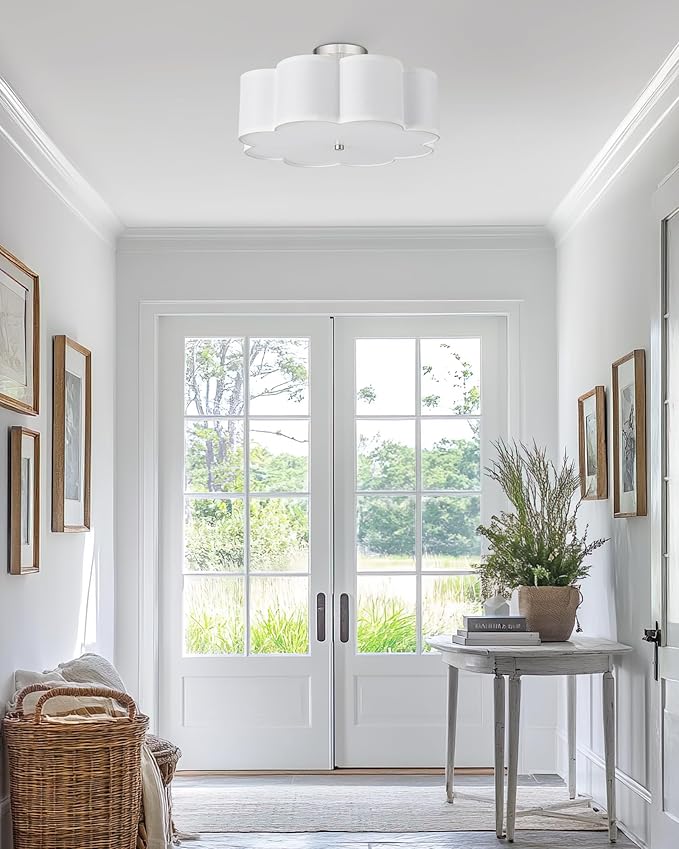 Semi Flush Mount Ceiling Lights, 4-Light 18" Ceiling Light Fixtures