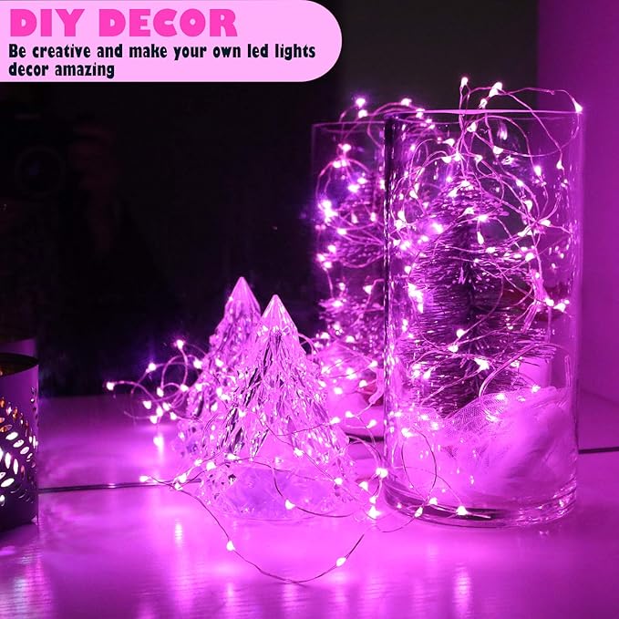 OakHaomie 6 Pack Fairy Lights Battery Operated No Remote LED Starry String
