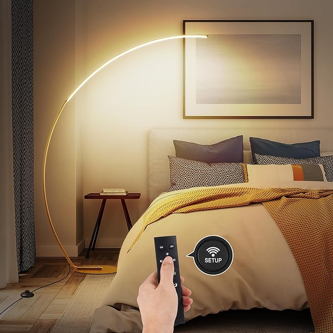 NUÜR Arc Floor Lamp, Arched Bright Floor Lamps