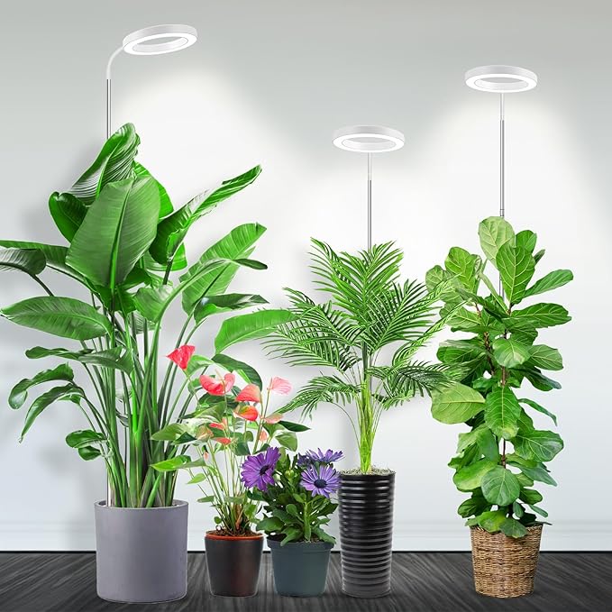 Garpsen Halo Grow Light, Full Spectrum Plant Light