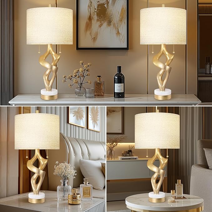 Scenekoy Sculptural Table Lamp Set of 2