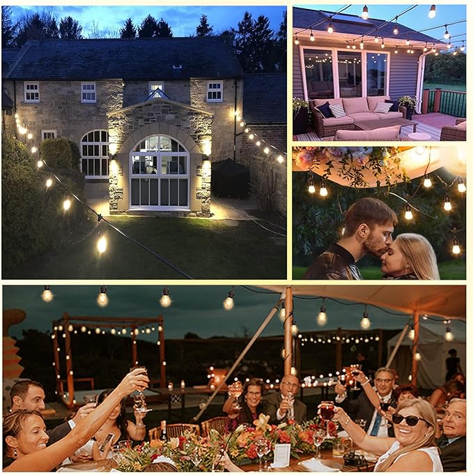 1-Pack 150 ft Outdoor String Lights