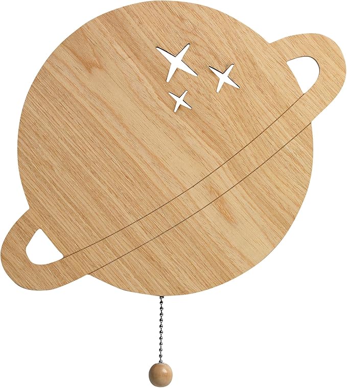 Lambs & Ivy Sky Rocket LED Light Up Saturn/Planet Wall Decor/Wall Hanging