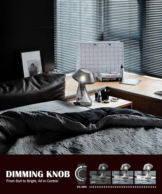 V06 Vintage Mushroom Table Lamp