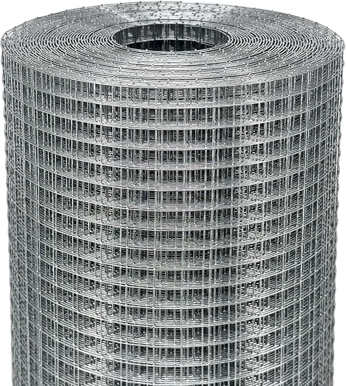 Hardware Cloth 1/2 in. x 2 ft. x 100 ft. 19-Gauge, Chicken Wire Mesh Roll, Chicken Wire Fencing, Wire Fence Roll, Garden Fencing, Tree Guard, Rodent Mesh, Gopher Wire