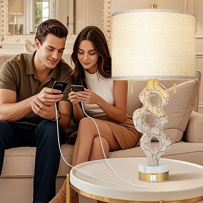 Scenekoy Sculptural Table Lamp Set of 2