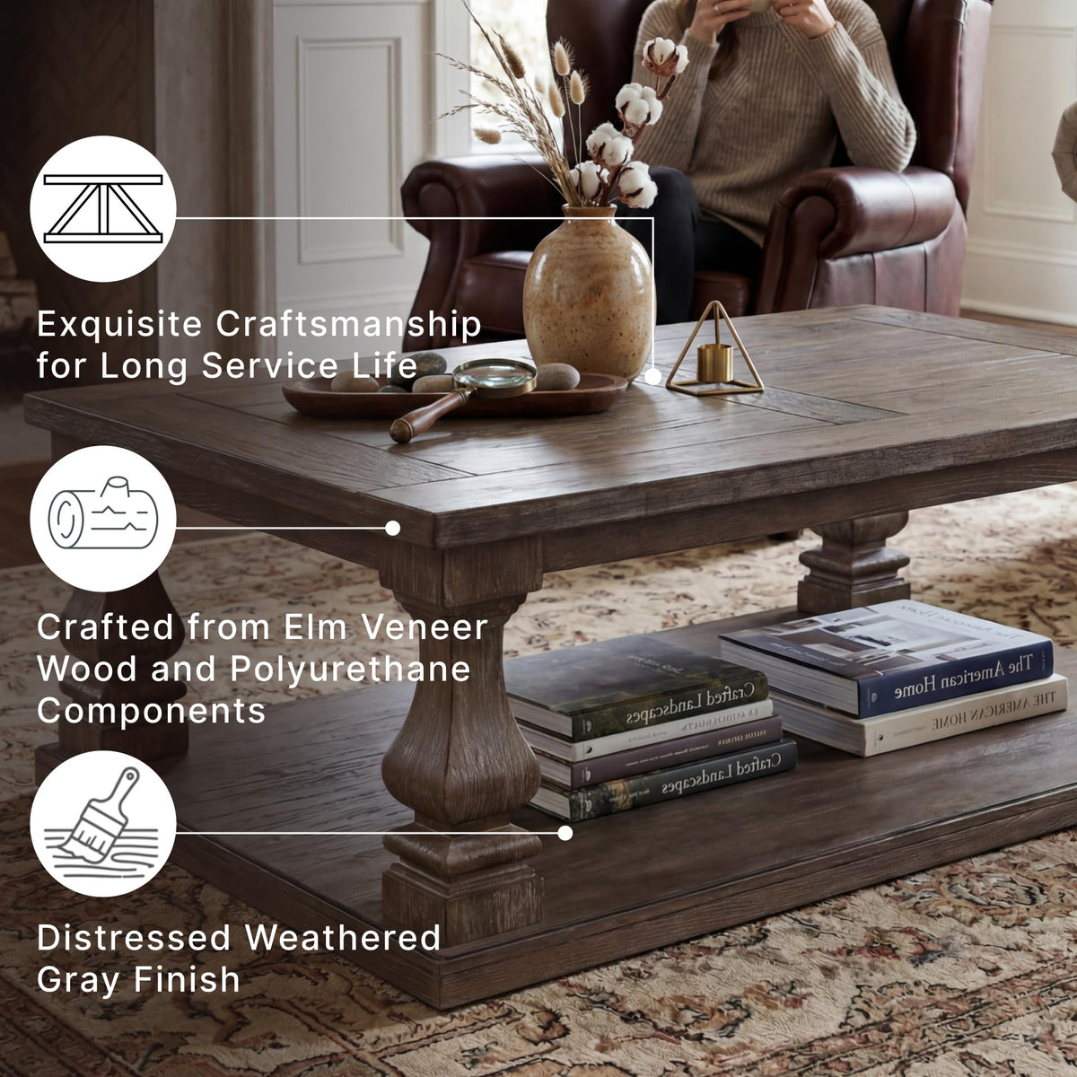 Large Farmhouse Coffee Table