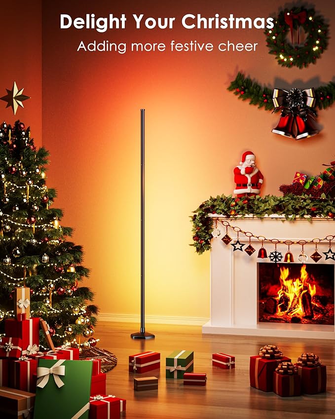 Corner Floor Lamp, Dimmable LED Corner Lamp
