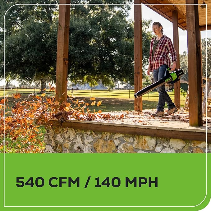 Greenworks 60V 13" Cordless String Trimmer & Leaf Blower Combo Kit, 4.0 Ah Battery and Charger Included