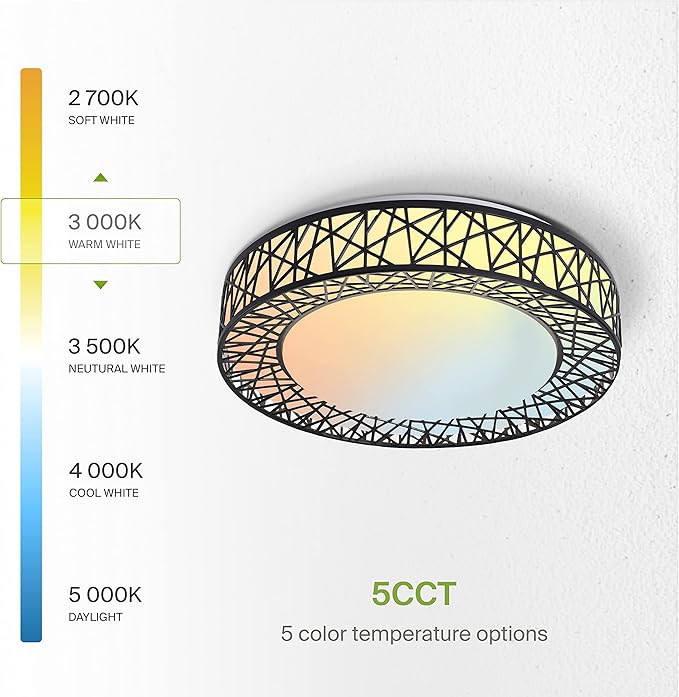 ASD 16 Inch LED Flush Mount Ceiling Light Fixture