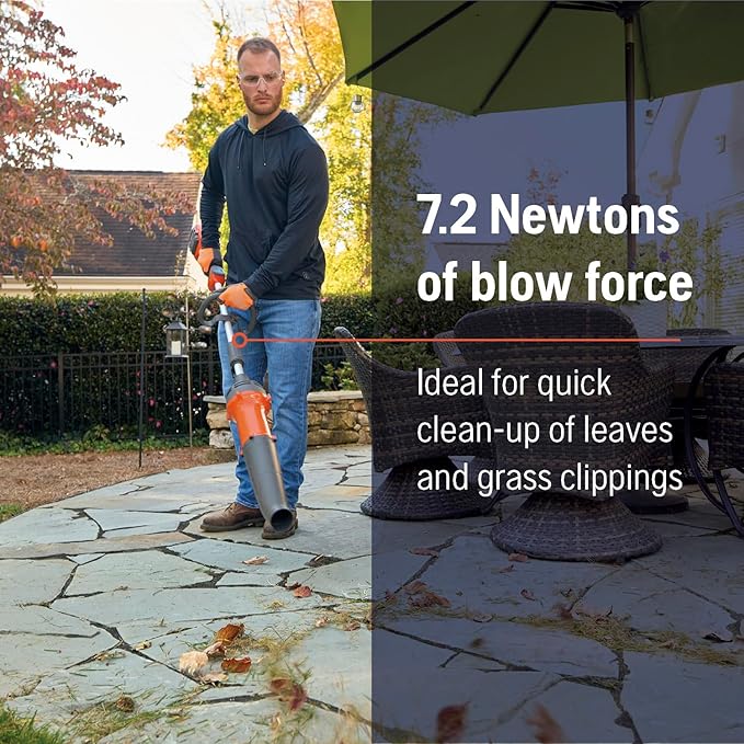 Husqvarna DB110 Leaf Blower Attachment, FLXi Compatible Battery Powered Leaf Blower Attachment, Hook Included for Easy Storage