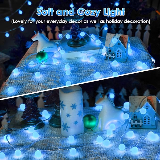 100LED Blue Connectable String Lights Indoor Outdoor